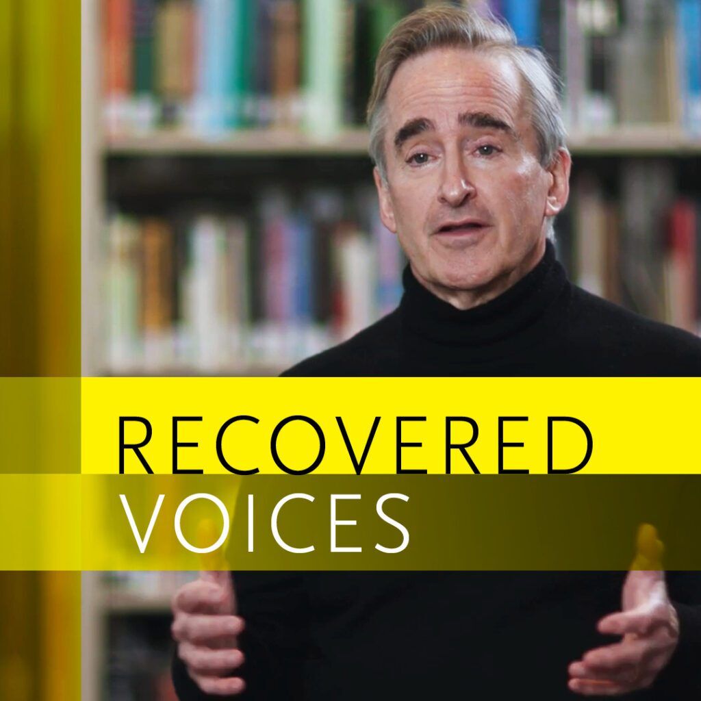 Social Graphic James Conlon photo with Recovered Voices graphic