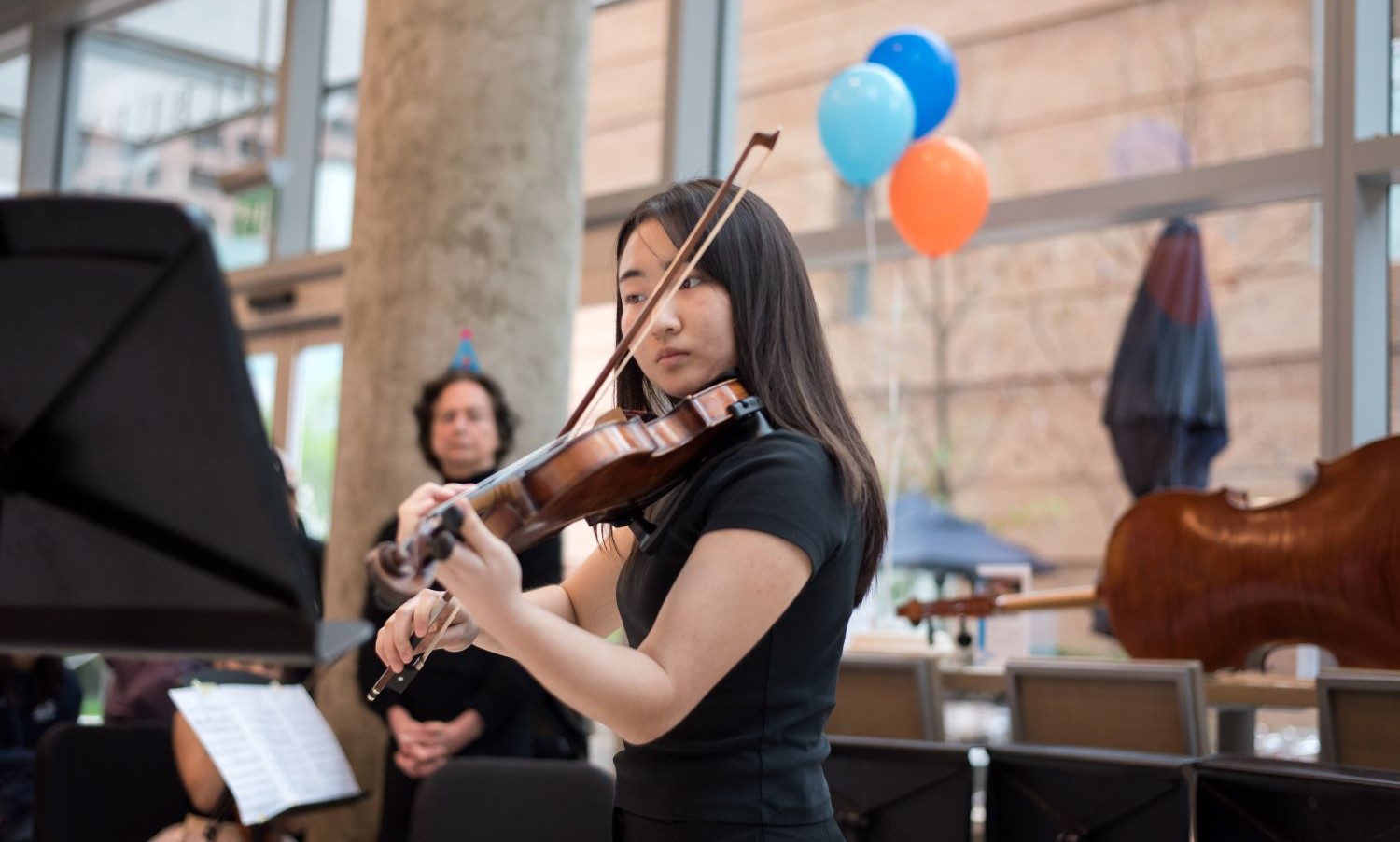 A celebration of Bach's birthday: Community School students perform Bach